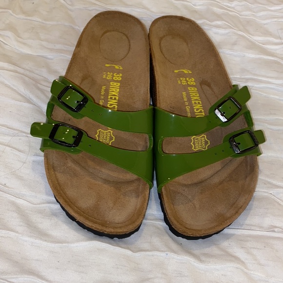 NWOT Vintage Green Statement Birkenstock’s - Picture 3 of 7